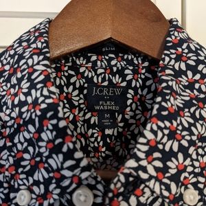 J Crew Factory floral medium slim shirt